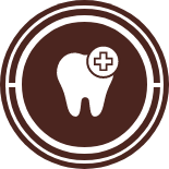 Tooth with plus sign icon